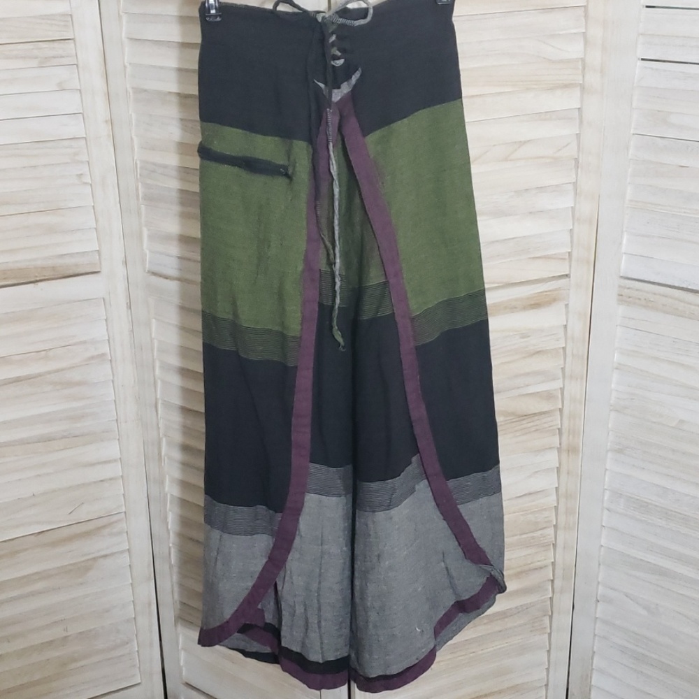 Buddha Nepal Boutique Hippie Wide Leg Boho Pants